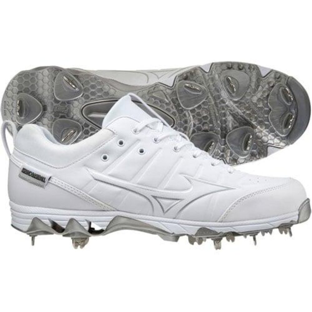 NWT Mizuno Men's 9-Spike Ambition 2 Metal Baseball Cleats - Picture 2 of 9